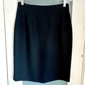 Vintage Jones New York Platinum Collection Pencil Skirt Business Black Size 8